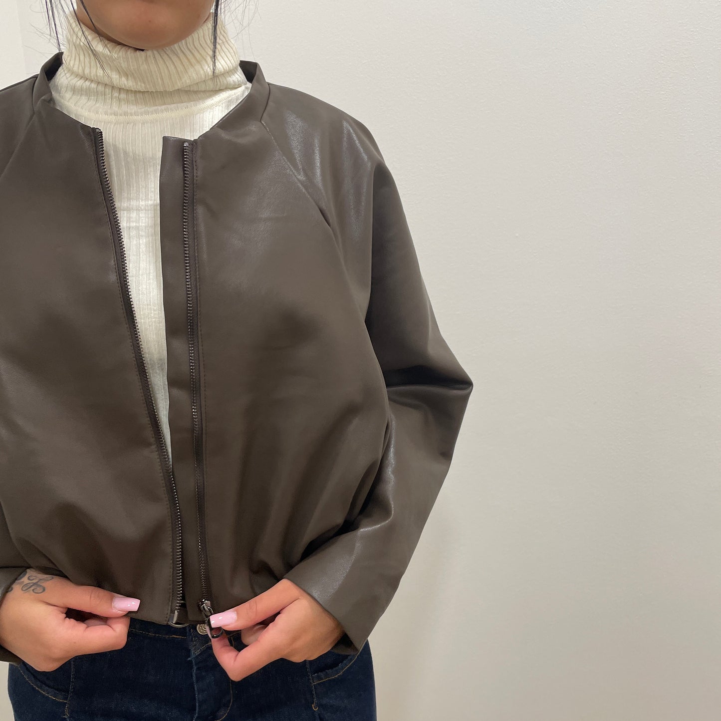 Bomber eco pelle