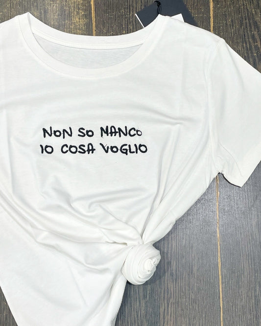 T-shirt non so manco io casa voglio