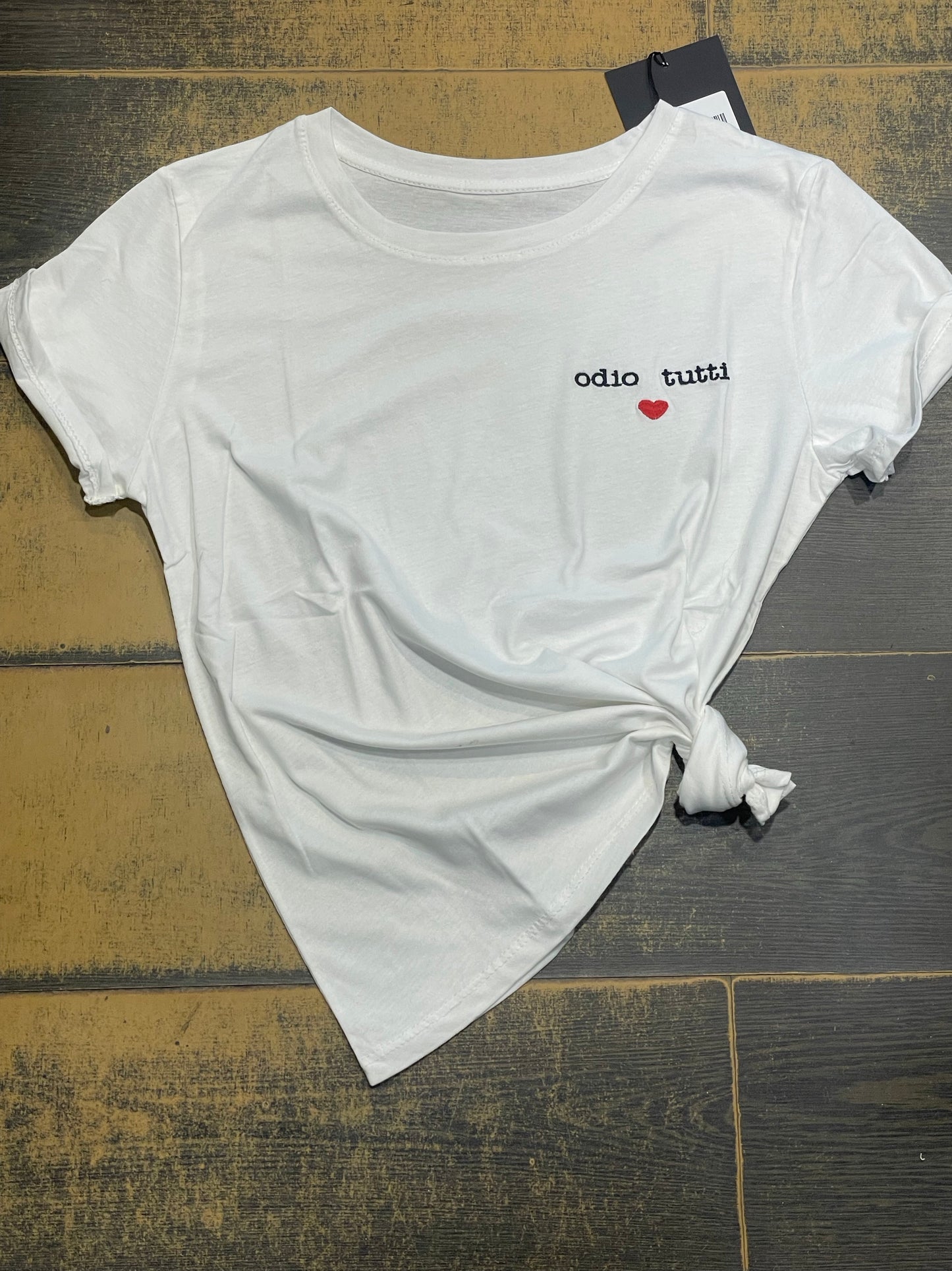 T short odio tutti