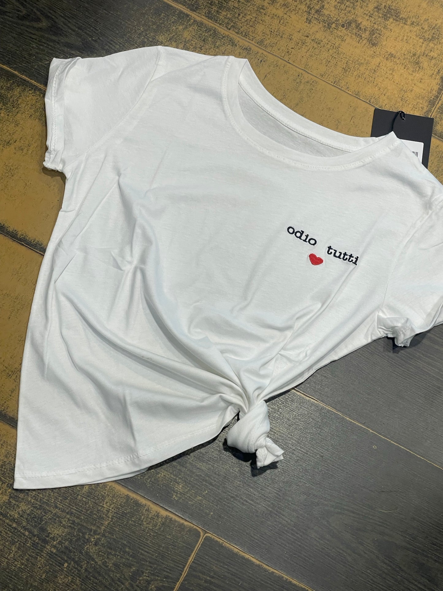 T short odio tutti